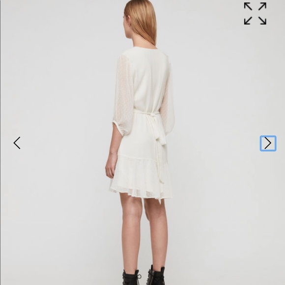 AllSaints Jade Dress Size Medium - Picture 3 of 7